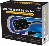 🔌 vantec cb-isatau2 sata/ide to usb 2.0 adapter for 2.5", 3.5", and 5.25" hdds (black) логотип