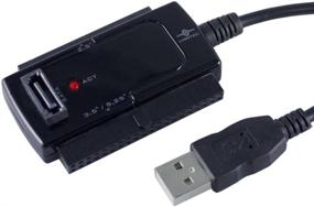 img 3 attached to 🔌 Vantec CB-ISATAU2 SATA/IDE to USB 2.0 Adapter for 2.5", 3.5", and 5.25" HDDs (Black)