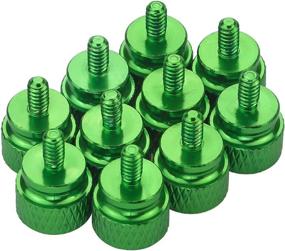img 3 attached to Favordrory 6#-32 Anodized Aluminum Thumbscrews: Efficient and Stylish Computer Case Thumb Screws in Green, Set of 10PCS