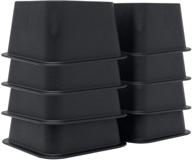 duracasa bed risers - increase bed or furniture height for 3 inches of extra storage space! suitable 🛏️ for bed posts of up to 2.75 inches - enhanced sturdy design, holds over 2000 lbs! (3 inch, 8 pack) logo