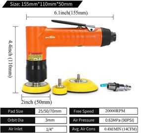 img 3 attached to 🚘 Ultimate Autolock Orbital Pneumatic Polisher Sandpapers: Perfect Finishing for Flawless Shine!