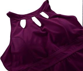 img 1 attached to Septangle Womens Tankini Halter Swimwear Women's Clothing for Swimsuits & Cover Ups