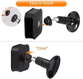 img 2 attached to 📸 3 Pack of Black Adjustable Mounts for Blink Home Security Camera - suitable for Blink Outdoor, Indoor, XT, and XT2 Cameras - Enhances Blink Camera Add-On Accessories