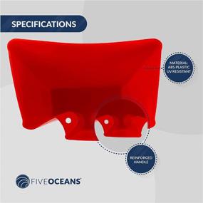 img 2 attached to 1L FO-2149 Small Marine Red Dinghy Bailing Scoop by Five Oceans