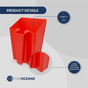 img 1 attached to 1L FO-2149 Small Marine Red Dinghy Bailing Scoop by Five Oceans