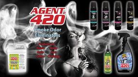 img 1 attached to 🌿 AGENT 420 - 22 oz Cannabis Odor Destroying Spray: Eliminate Cigarette Smoke & Unwanted Odors - Freshen Up Your House, Car, or Apartment with Lavender Scent