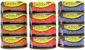 img 2 attached to 🐱 Earthborn Holistic Wet Cat Food Variety Pack - 3 Flavors (Chicken with Liver Mix, Homestyle Ranch Cat Stew, and Chicken Fricatssee) - 5.5 Ounces Each (12 Total Cans)