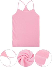 img 1 attached to Dancewear Ballet Girls' Clothing: Pieces Sleeveless Racerback