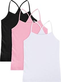 img 4 attached to Dancewear Ballet Girls' Clothing: Pieces Sleeveless Racerback