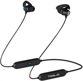 img 4 attached to 🎧 TREBLAB N8: Magnetic Neckband Wireless Running Earphones - Lightweight, IPX5 Waterproof, Noise Canceling, Bluetooth 5.0, with Mic for Gym Workout. 2019 Sports Headphones.