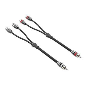 img 4 attached to 🔌 ROCKRIX 1ft 2 Female to 1 Male Nickel Plated RCA Y Adapter Splitter Connector Cable (2 Pack) - Enhance Your Audio Connections!