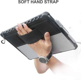 img 1 attached to Youtec Protective Case for Microsoft Surface Pro 7 Plus/7/6/5/4 - 📱 with Pen Holder, Hand Strap, Shoulder Strap - Compatible with Type Cover