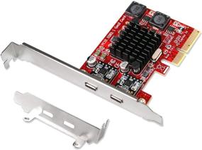 img 4 attached to Улучшите подключение ПК или Mac с PCE-U312C: USB 3.1 Gen2 Type C 10Gbps Expansion Card