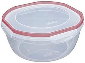 img 4 attached to Sterilite Rocket Red Ultra Seal Latching Bowl 4.7 Quart: Secure Food Storage Solution