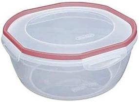 img 3 attached to Sterilite Rocket Red Ultra Seal Latching Bowl 4.7 Quart: Secure Food Storage Solution