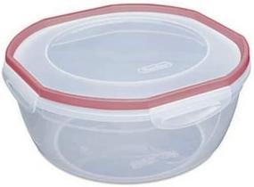 img 1 attached to Sterilite Rocket Red Ultra Seal Latching Bowl 4.7 Quart: Secure Food Storage Solution