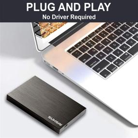 img 3 attached to 💾 120GB Black External Hard Drive, Portable HDD with USB 2.0 Support for PC, Laptop, Mac - Store Backup Data, Durable and Tough Aluminium Body Ensure Perfect Portable Protection