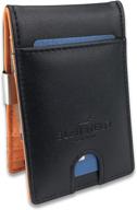 💼 bleu nero money clip wallet: stylish and functional men's accessory for wallets, card cases & money organizers logo