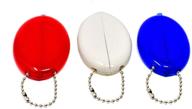red white and blue made in usa squeeze coin holder (3 coin purses) logo
