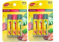 🍒 carmex daily care moisturizing lip balm sticks with spf - fresh cherry, strawberry, and wintergreen lip balm pack - 3 count (2-pack) logo