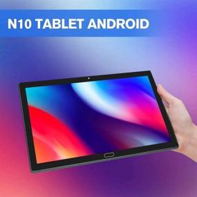 img 2 attached to 📱 UCSUOKU Tablet 10 inch: 4G LTE, Android 10, 4GB RAM, 64GB ROM, Deca Core Processor, HD Touchscreen, 5MP + 8MP Camera, GPS, WiFi, Bluetooth 5.0 - Black