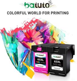 img 2 attached to 🖨️ Batuto Remanufactured HP 65XL 65 XL N9K04AN Inkjet Replacement (1 Black, 1 Tri-Color) for Envy 5055 5052 5058 DeskJet 2620 2625 2630 2635 2655 3700 3720 3730 3735 - High Yield