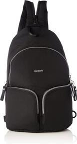 img 4 attached to Pacsafe Stylesafe Sling Backpack Navy: Безопасный и стильный спутник для путешествий