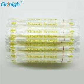 img 4 attached to 💋 Grinigh Vitamin E Swabs Stick: 100-Pack of Disposable VE Cotton Swabs with Aloe Q-tip Applicators for Moisturizing and Healing Lip and Gum Pre and Post Teeth Whitening