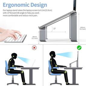 img 3 attached to Aluminum Computer Ergonomic Structure Compatible