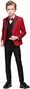 img 4 attached to Wedding Holiday Formal Dresswear Fashion Boys' Clothing for Suits & Sport Coats