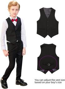 img 2 attached to Wedding Holiday Formal Dresswear Fashion Boys' Clothing for Suits & Sport Coats