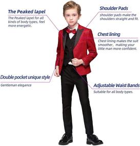 img 3 attached to Wedding Holiday Formal Dresswear Fashion Boys' Clothing for Suits & Sport Coats