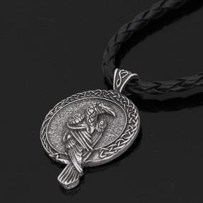 img 1 attached to GuoShuang Viking Pendant Necklace Valknut