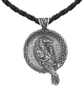 img 3 attached to GuoShuang Viking Pendant Necklace Valknut