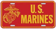 🌎 honor country usmc marine corps globe & anchor license plate logo