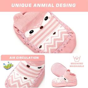 img 1 attached to 👶 WEAPRIL Baby Toddler Slippers: Non-Skid Soft Sole Indoor Floor Shoes for Infant Boys and Girls