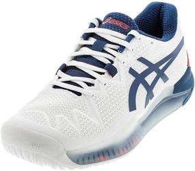 img 4 attached to ASICS Gel Resolution Tennis Shoes Silver Men's Shoes