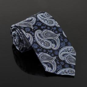 img 2 attached to Epoint Multicolor Silk Patterns Tie for Men's Fashion