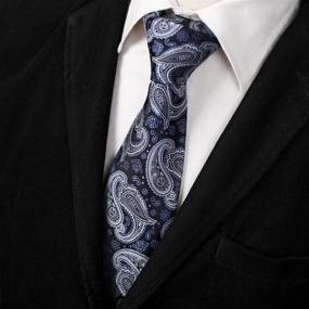 img 3 attached to Epoint Multicolor Silk Patterns Tie for Men's Fashion