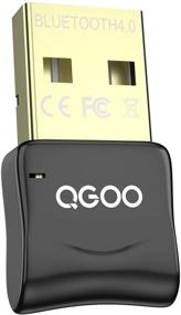 img 4 attached to 🔌 QGOO USB Bluetooth 4.0 Dongle Adapter for PC Laptop Desktop, Keyboard Mouse Headset Speaker Smartphone Tablet - Windows 10/8.1/8/7/XP/Vista Compatible