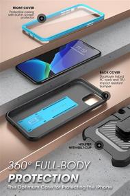 img 1 attached to Чехол серии SUPCASE Unicorn Beetle Pro для iPhone 11, 6,1 дюйма (2019 год) - защитный чехол с интегрированным защитным стеклом (синий).