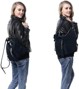 img 2 attached to Nico Louise Genuine Backpack Shoulder Women's Handbags & Wallets