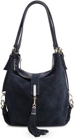 img 4 attached to Nico Louise Genuine Backpack Shoulder Women's Handbags & Wallets