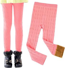 img 3 attached to BOOPH Girls' Winter 👧 Velvet Leggings - Little Fashion Apparel
