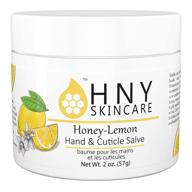 hny skincare honey-lemon hand & cuticle salve, 100% natural & organic, enriched with beeswax and olive oil, moisturizing balm for dry to extra dry, rough & tight skin, 2.0 oz logo