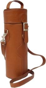 img 2 attached to 🍷 Piel Leather Single Deluxe Wine Carrier - Saddle, Size: One