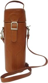 img 3 attached to 🍷 Piel Leather Single Deluxe Wine Carrier - Saddle, Size: One