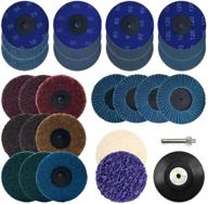 🔧 3 inch die grinder roloc discs 28pcs set: assorted roll lock sanding, conditioning, and polish discs with holder - quick change for surface prep, polish, finish, rust & paint removal logo