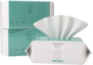 🌿 cottoncare soft dry wipe 100% cotton unscented tissues: gentle care for sensitive skin - 3 pack-300 count logo