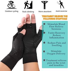 img 3 attached to 🧤 Copper Compression Gloves for Arthritis and Carpal Tunnel Pain Relief